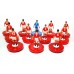 Subbuteo Andrew Table Soccer USSR 1982 World Cup Team on classic Hasbro bases